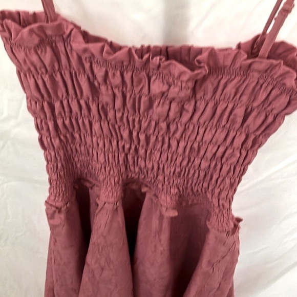 Urban Outfitters: Pink Cinched flare bottom Sundress- Flirty/Flowy skirt-Small - Picture 8 of 11